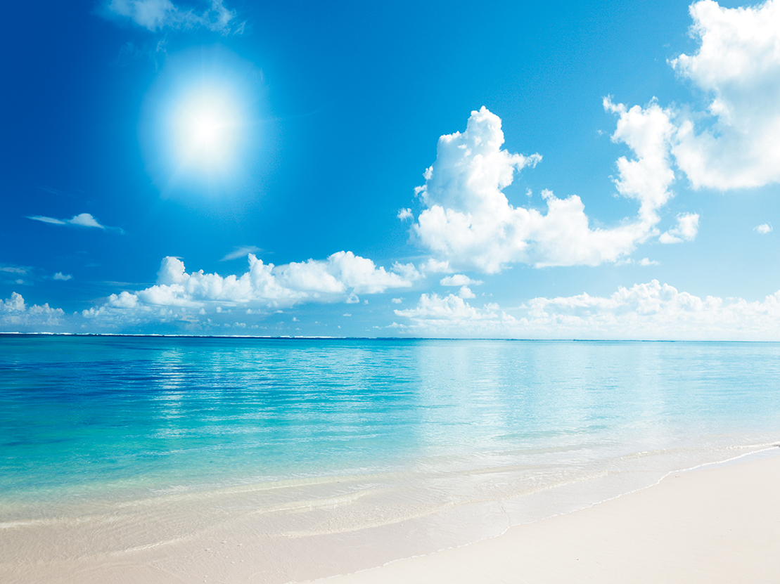 藍天白云美景裝飾客廳電視背景墻