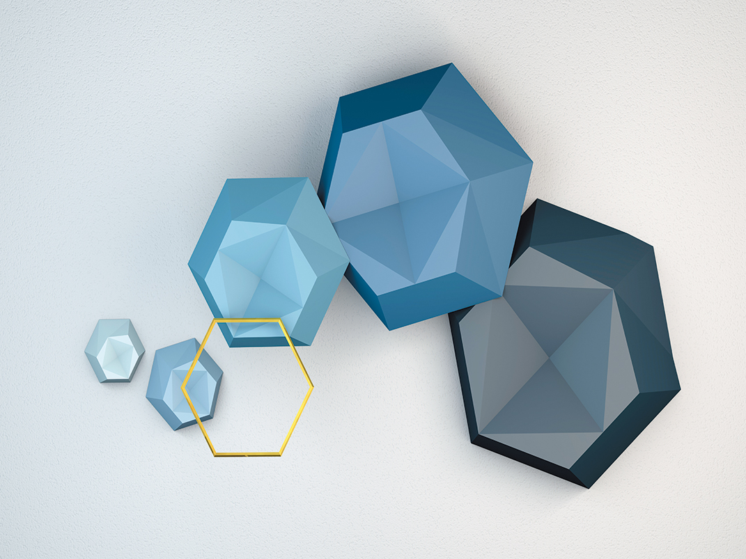 現代幾何客廳裝飾電視背景墻